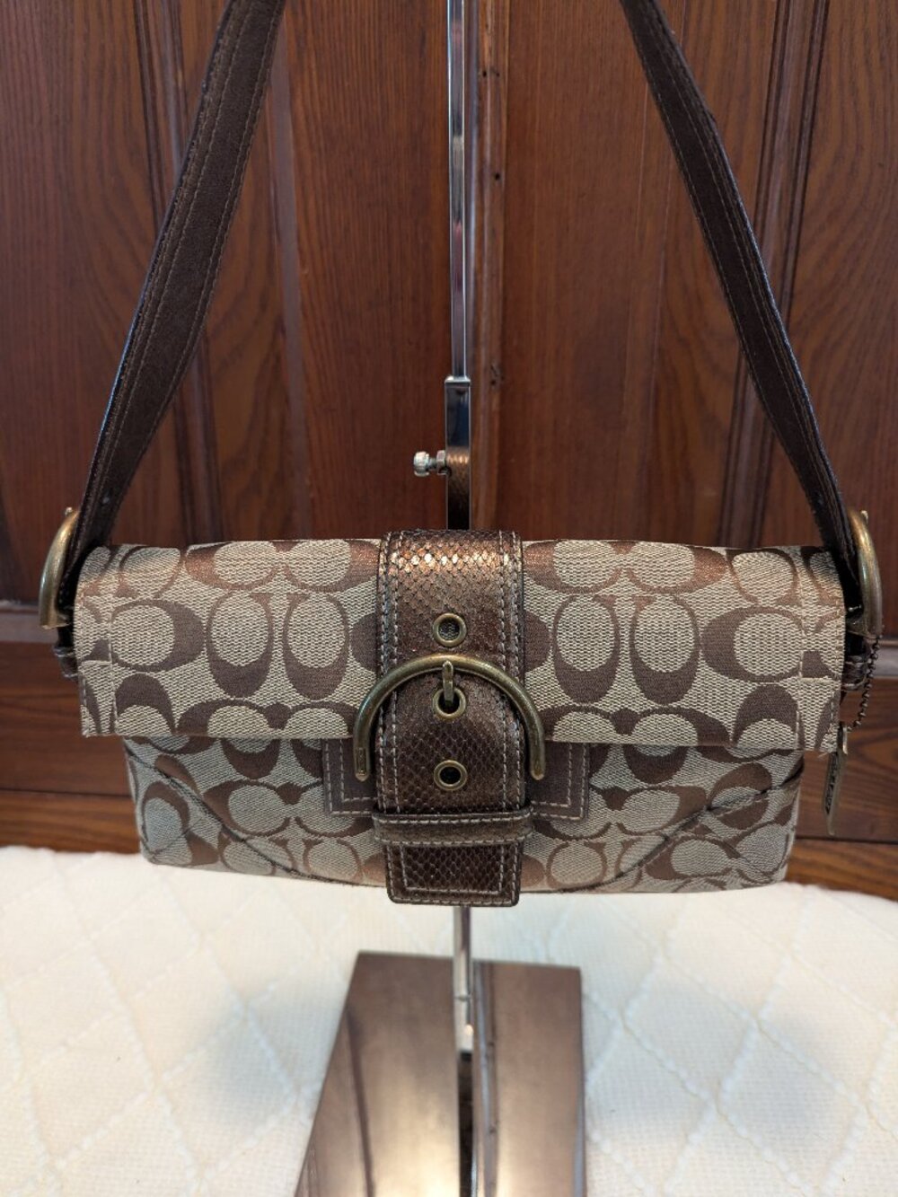 Coach Y2K Soho Signature Mini Demi Baguette Style No. 8K38